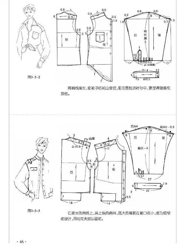 各种袖型的制版--一片圆装袖制图