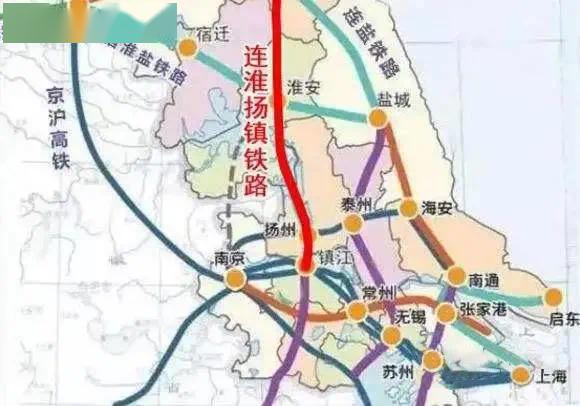 连淮扬镇铁路是苏北铁路中轴