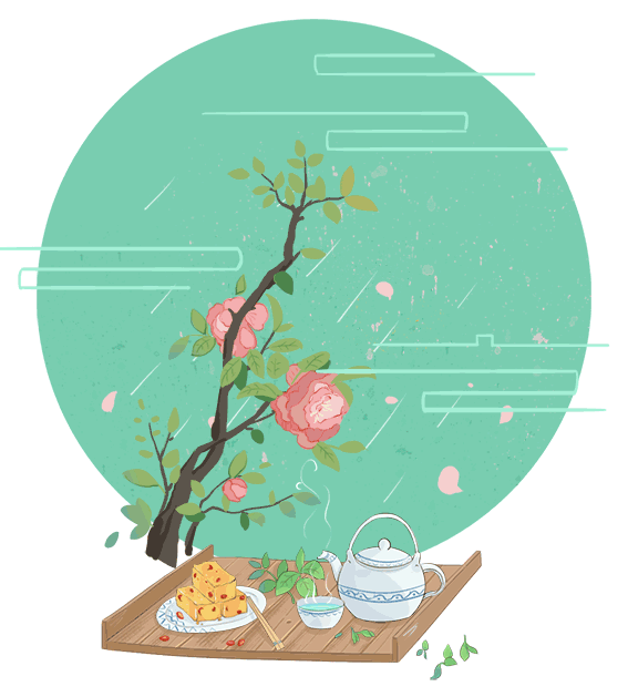 尝新  牡丹破萼樱桃熟  未许飞花减却春 ——范成大《 四时田园杂兴》