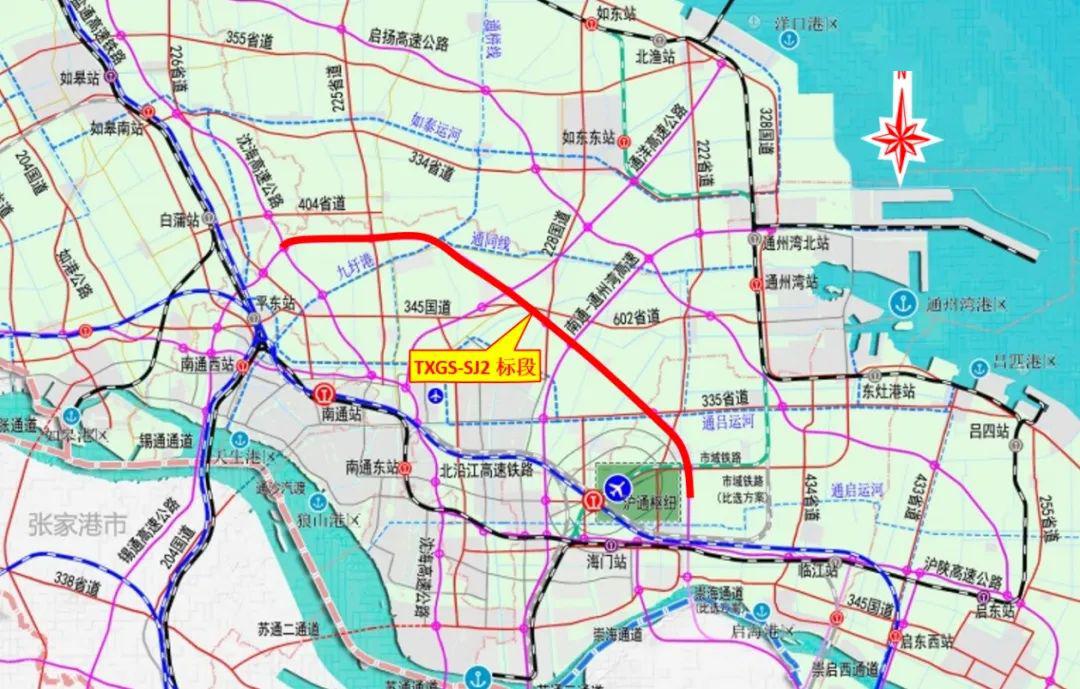 通锡高速公路海门至通州段起自海门沿江公路,向北设置主线收费站