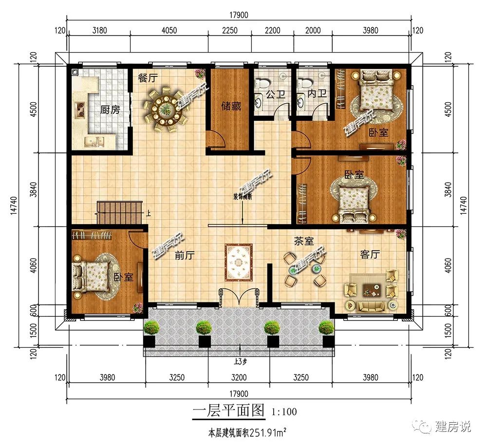 农村建房图纸:新中式别墅,独具东方韵味,建成不比百万别墅差!