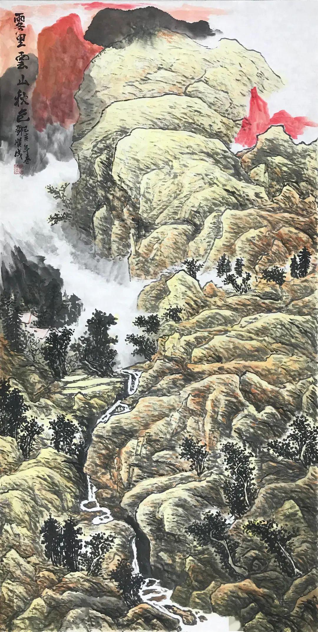 李可染先生李派山水的第三代传人邓顺成