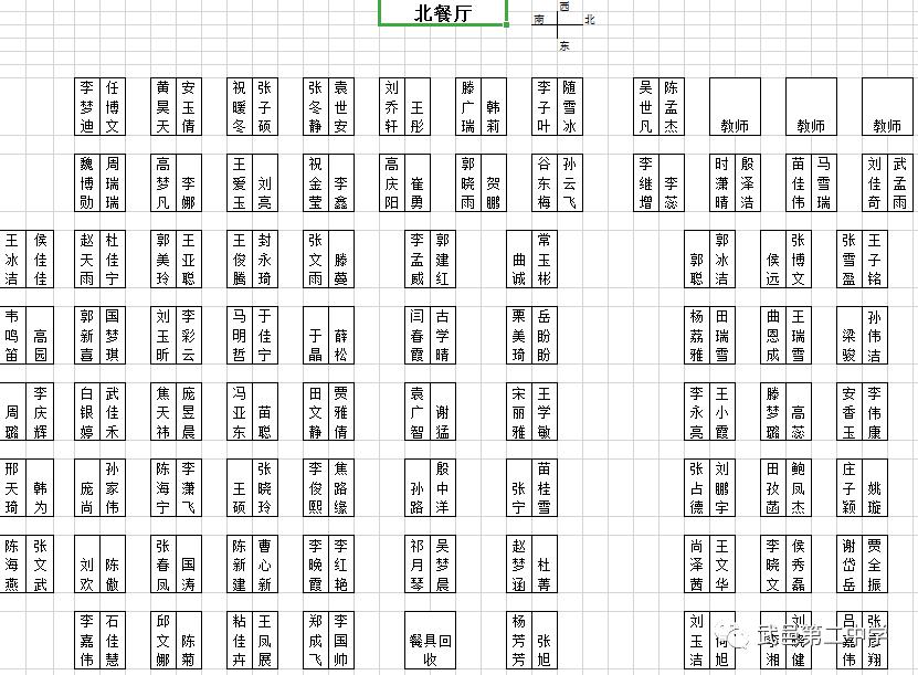 高三年级学生教室平面图分布图分布图餐厅座位图及宿舍安排