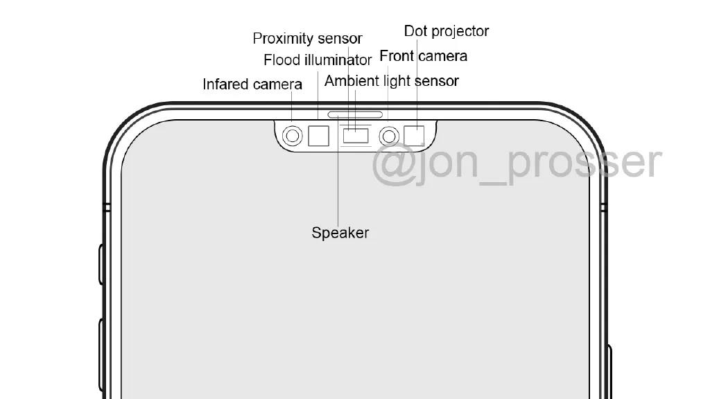 iphone12内部结构图,iphone12拆机 原创iphone12曝光刘海结构图,真全面屏下一代机型,刘海面积变小