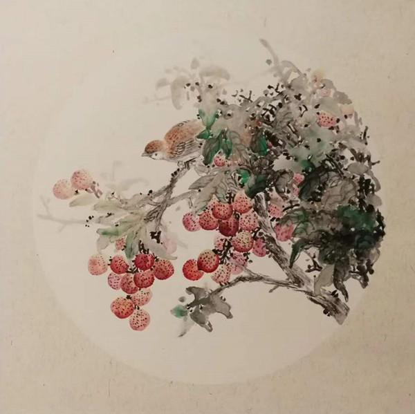 画家王群——花鸟,山水画兼工带写,抒情美好生活_作品