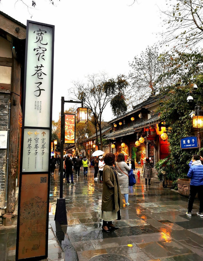 宽窄巷子宽窄巷子宽窄巷子眼里瞧着青砖黛瓦,古树长街.