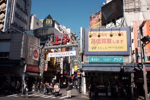 ameyoko店铺街/阿茹横町店铺街(アメ横店铺街)台东区的jr御徒町站到上