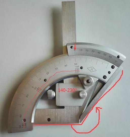 万能角度尺的读数,使用方法及注意事项_测量