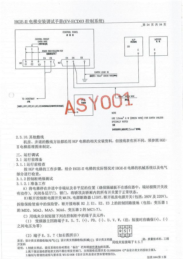 日立hgeii电梯调试手册