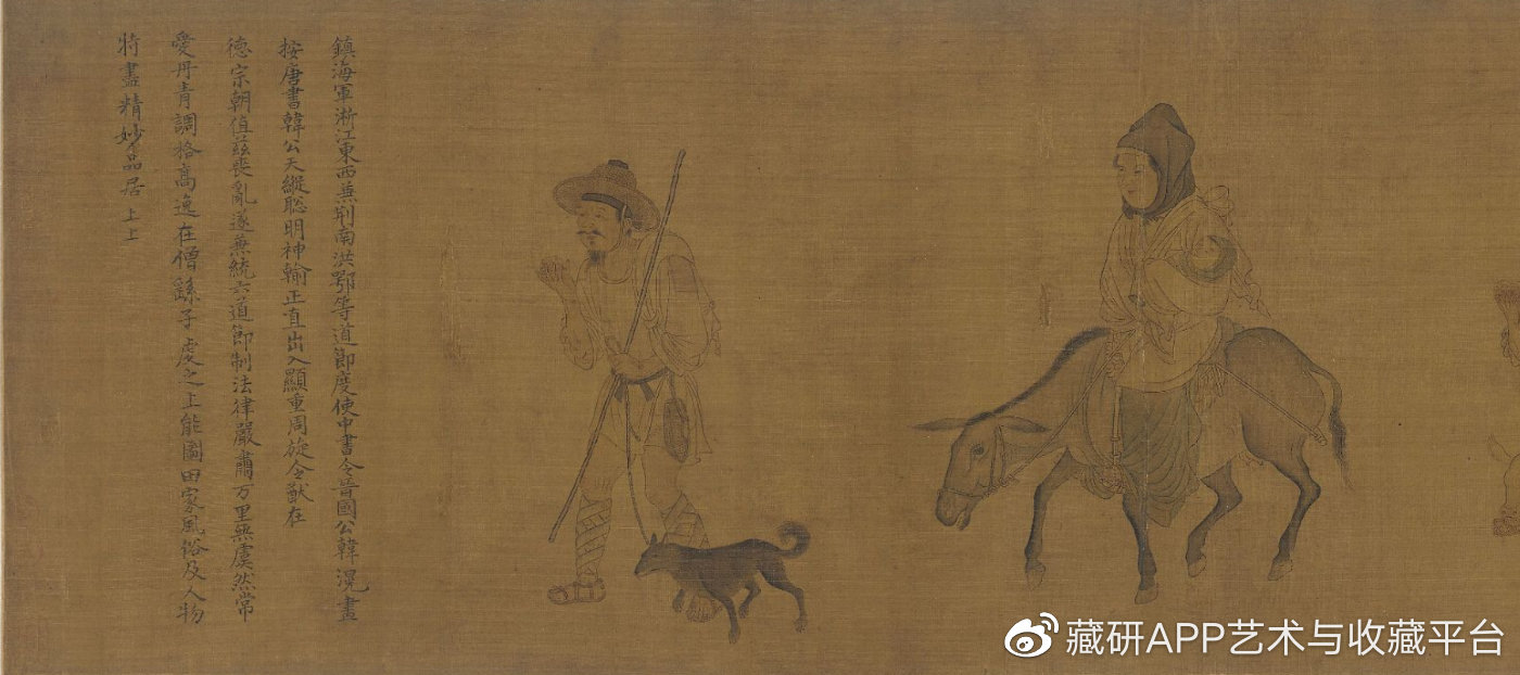 韩滉不仅是牛畜画的专家,在人物画方面也造诣精深,风格特出而自成一家