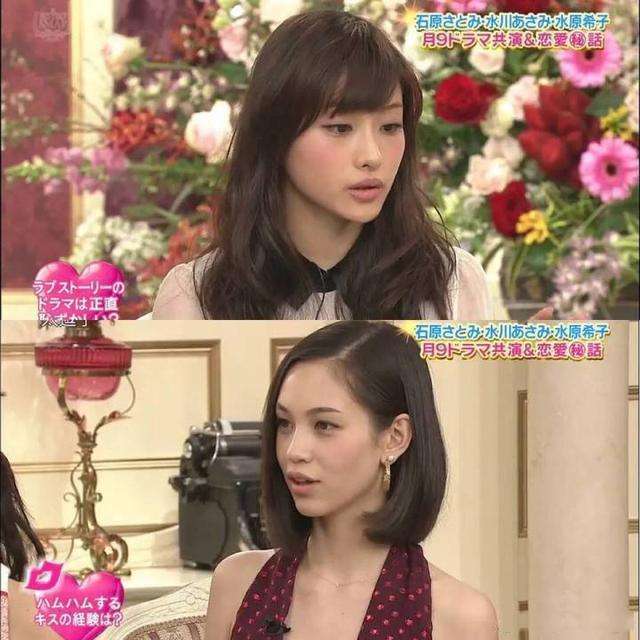 石原里美和水原希子同框秒变虎背熊腰 都是头肩比出了错 肩膀