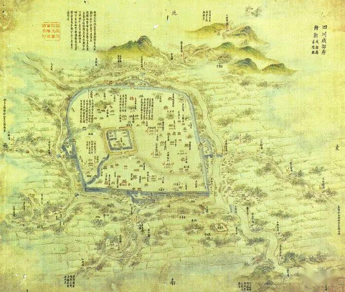 四川大学图书馆:乾隆初年军用地图图片