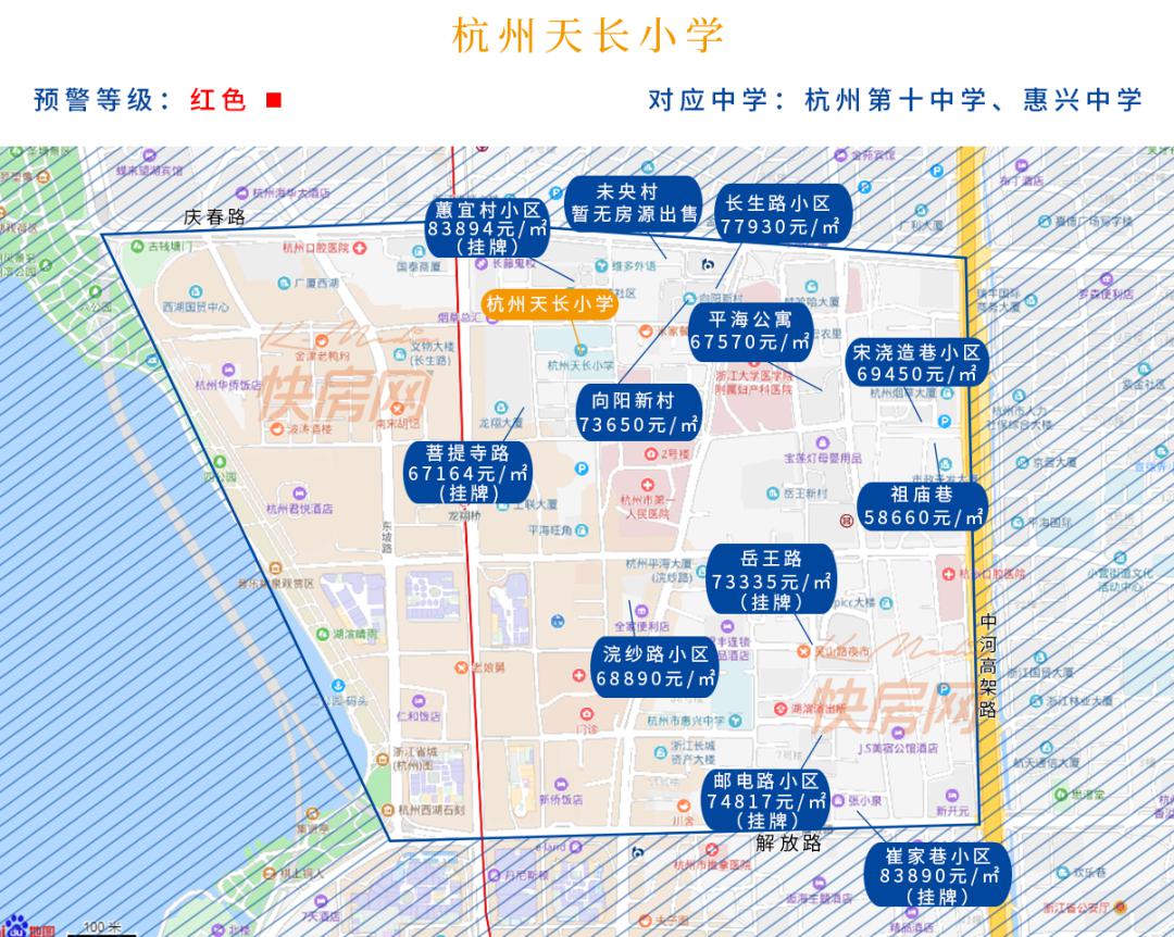 最新杭州学区房地图大盘点350余个楼盘房价全知道