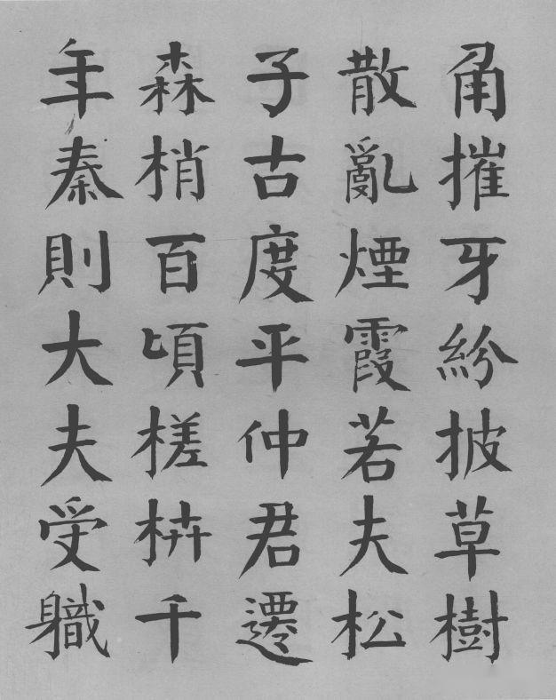 钱南园枯树赋楷书墨迹欣赏