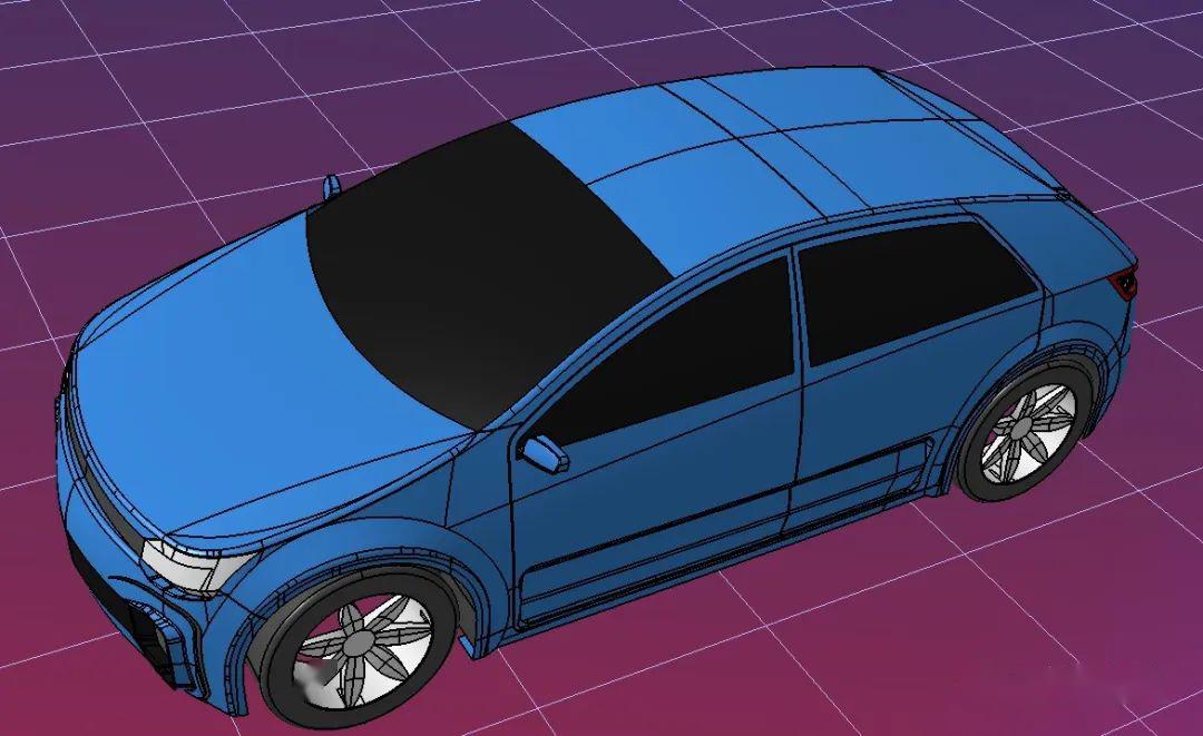 【汽车轿车】mehrsam轿车模型3d图纸 igs格式