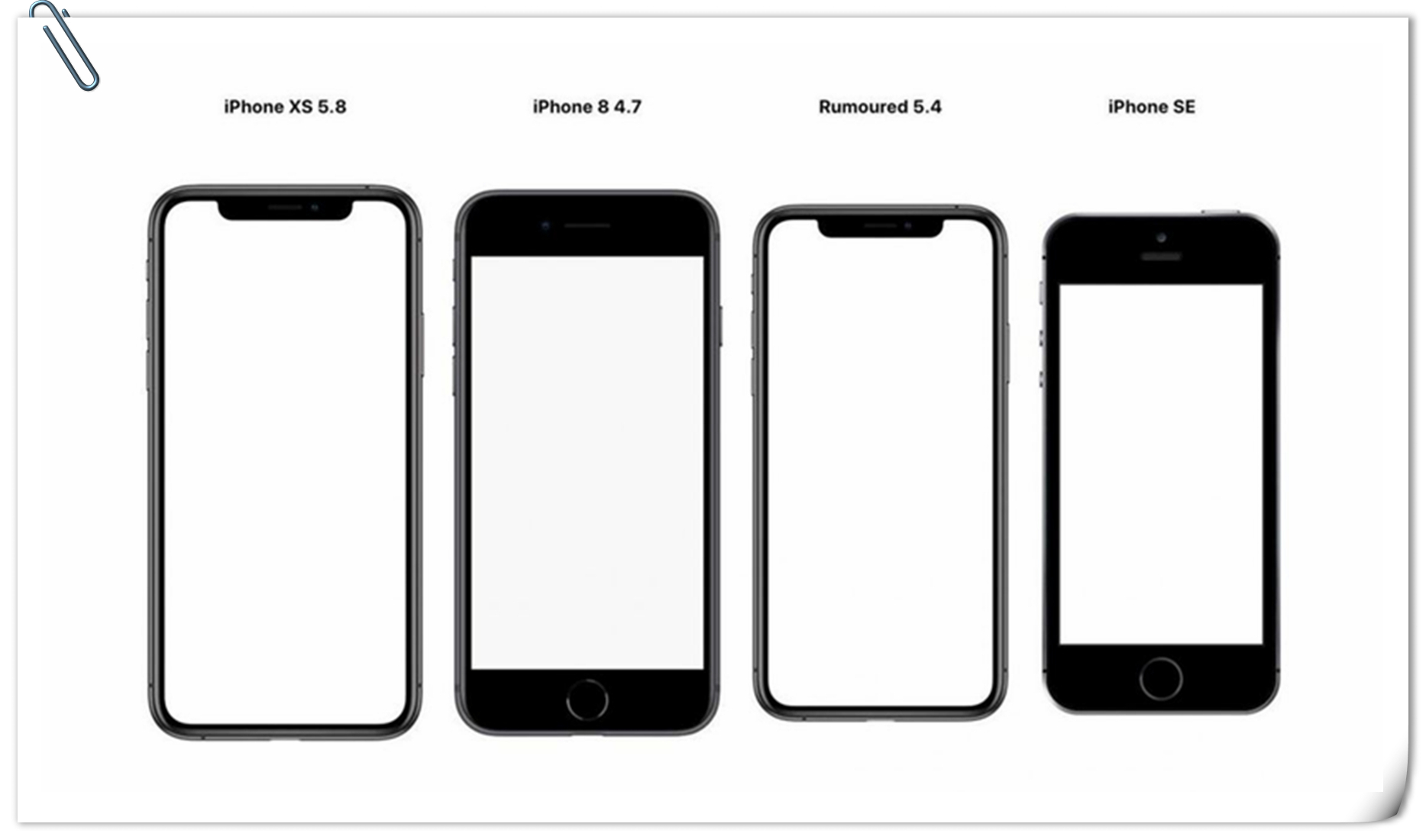 iphone12共有4款机型,屏幕尺寸分别为6.1英寸2款,5.4英寸1款和6.