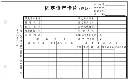 卡片式账簿,简称卡片账,是将一定数量的卡片式账页存放于专设的卡片