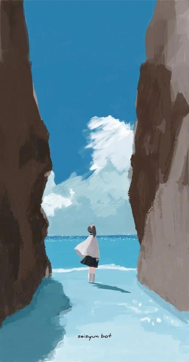 油画风格鬼灭的好看背影!像大家一起去旅行!