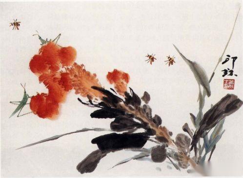 萧朗教你画花卉 鸡冠花凤仙花桂花画法