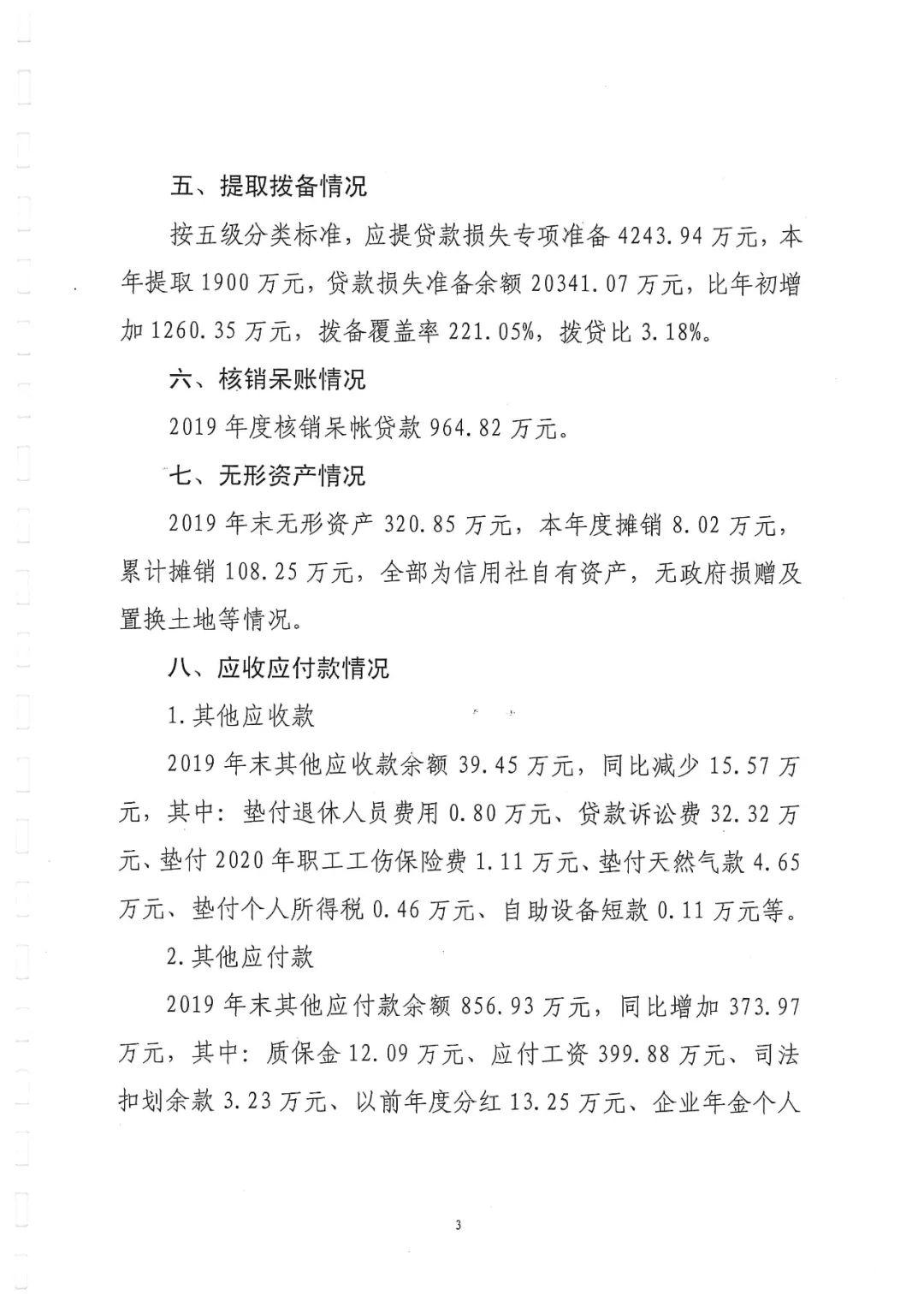 河北安国农村商业银行股份有限公司 2019年度信息披露报告