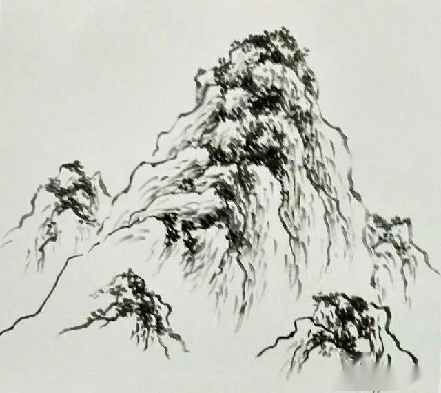 山水画之山脉的画法与布局,看完保证你会!