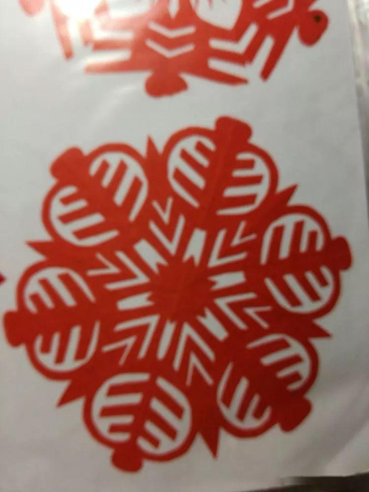 六角雪花对称字剪纸教程