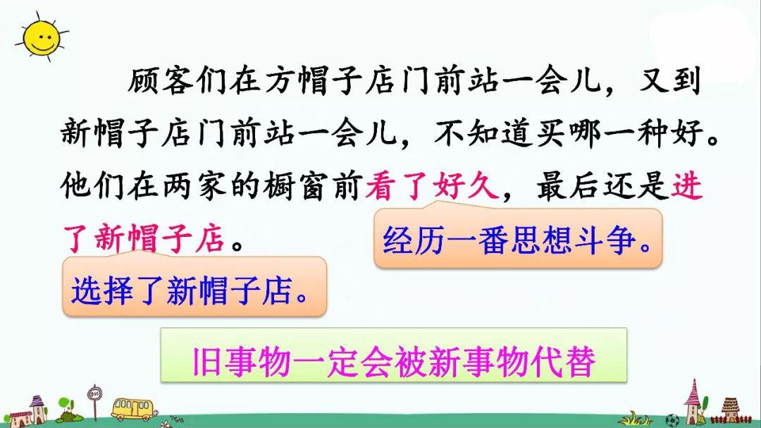方帽子■送！统编版语文三年级下册八单元26课《方帽子店》图文解读+教学视频