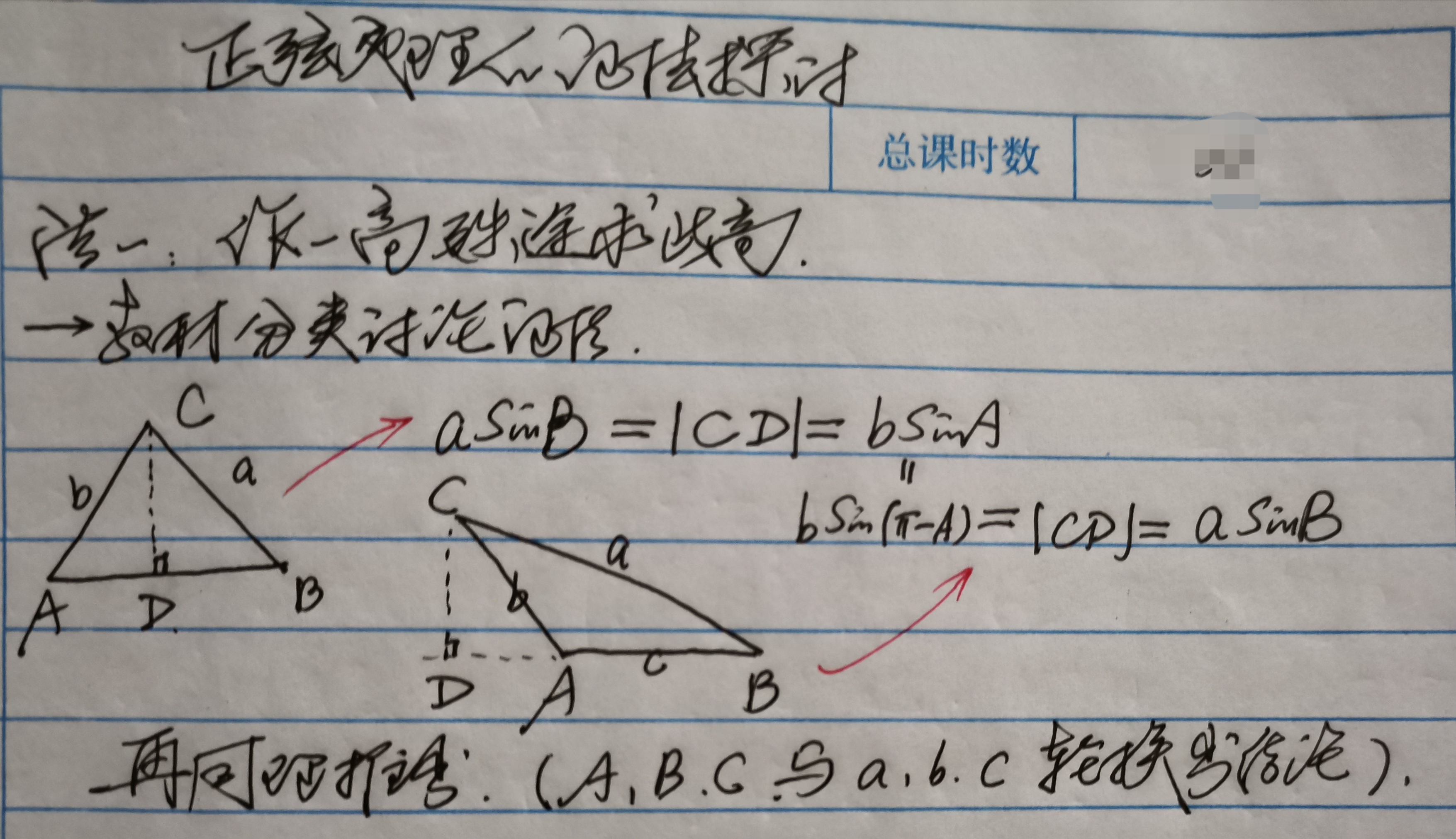 我的教育教学策划653:正弦定理【20204.25.】