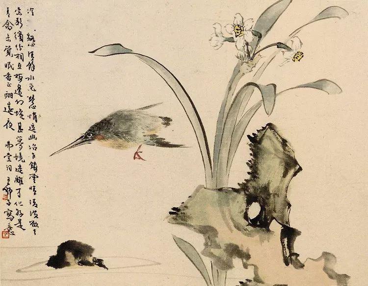 曾与齐白石齐名的他,画的花鸟,鱼画太美了!