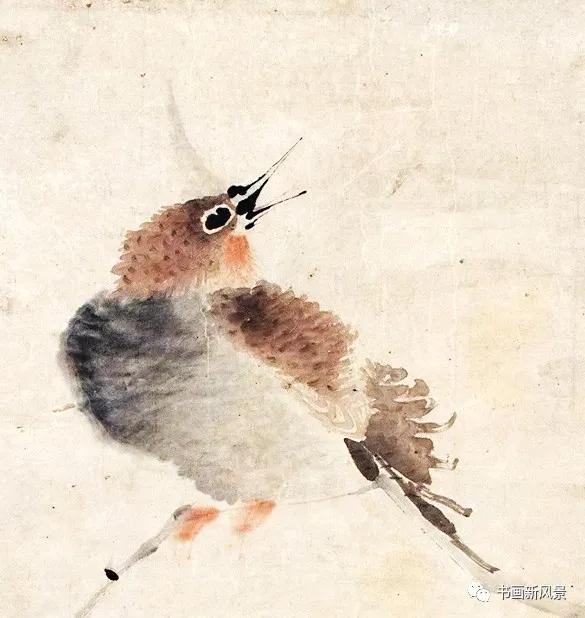 任伯年花鸟(局部)