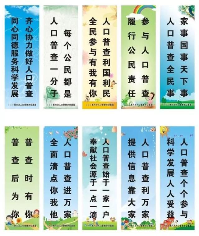 标语人口普查_人口普查宣传标语图片(2)