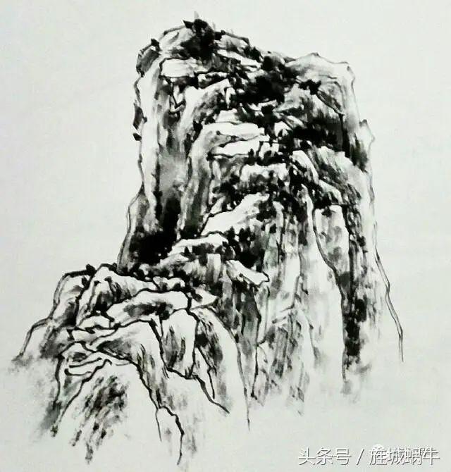 山水画之山脉的画法与布局,看完保证你会!