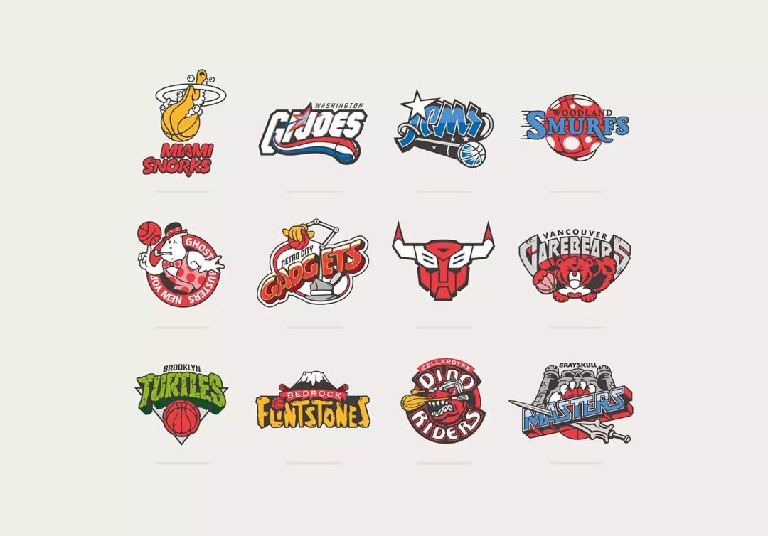 这种nba的logo简直太有喜感了