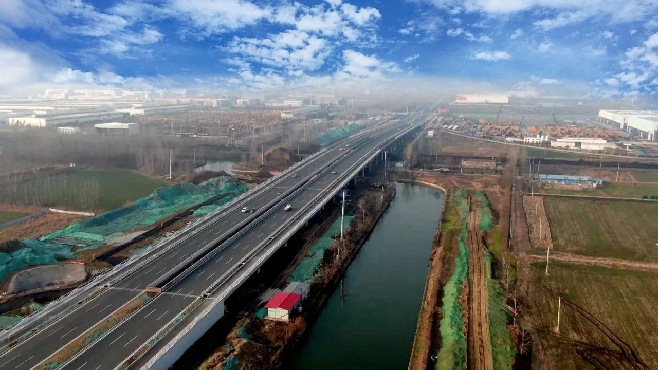 徐贾快速路南延陇海铁路大桥正式通车