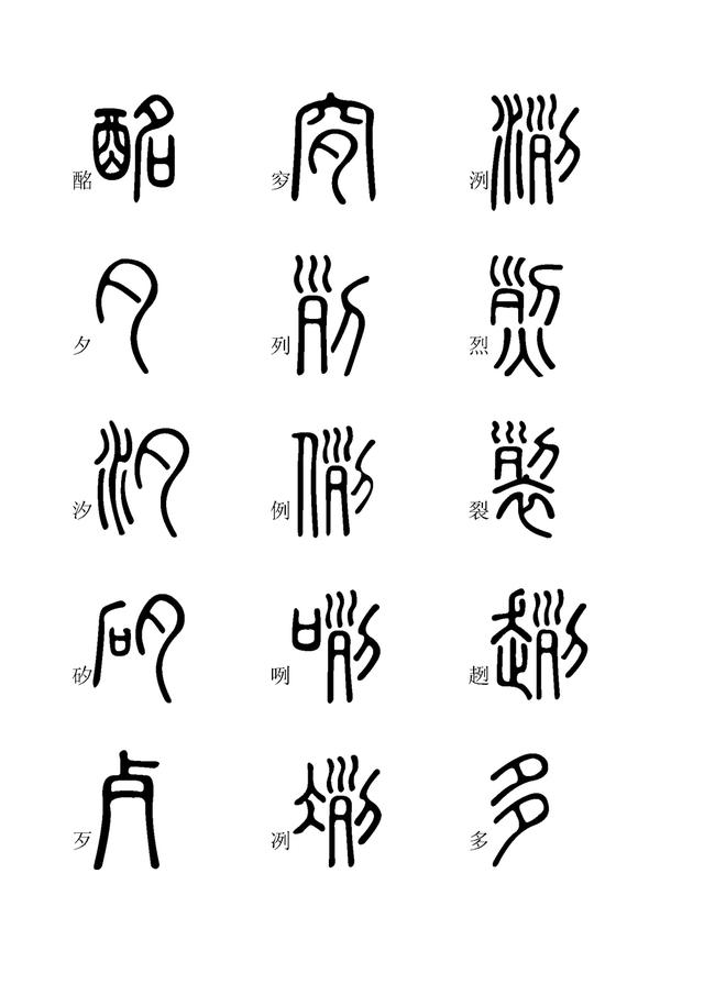 小篆字体快速入门学习二全文高清建议收藏