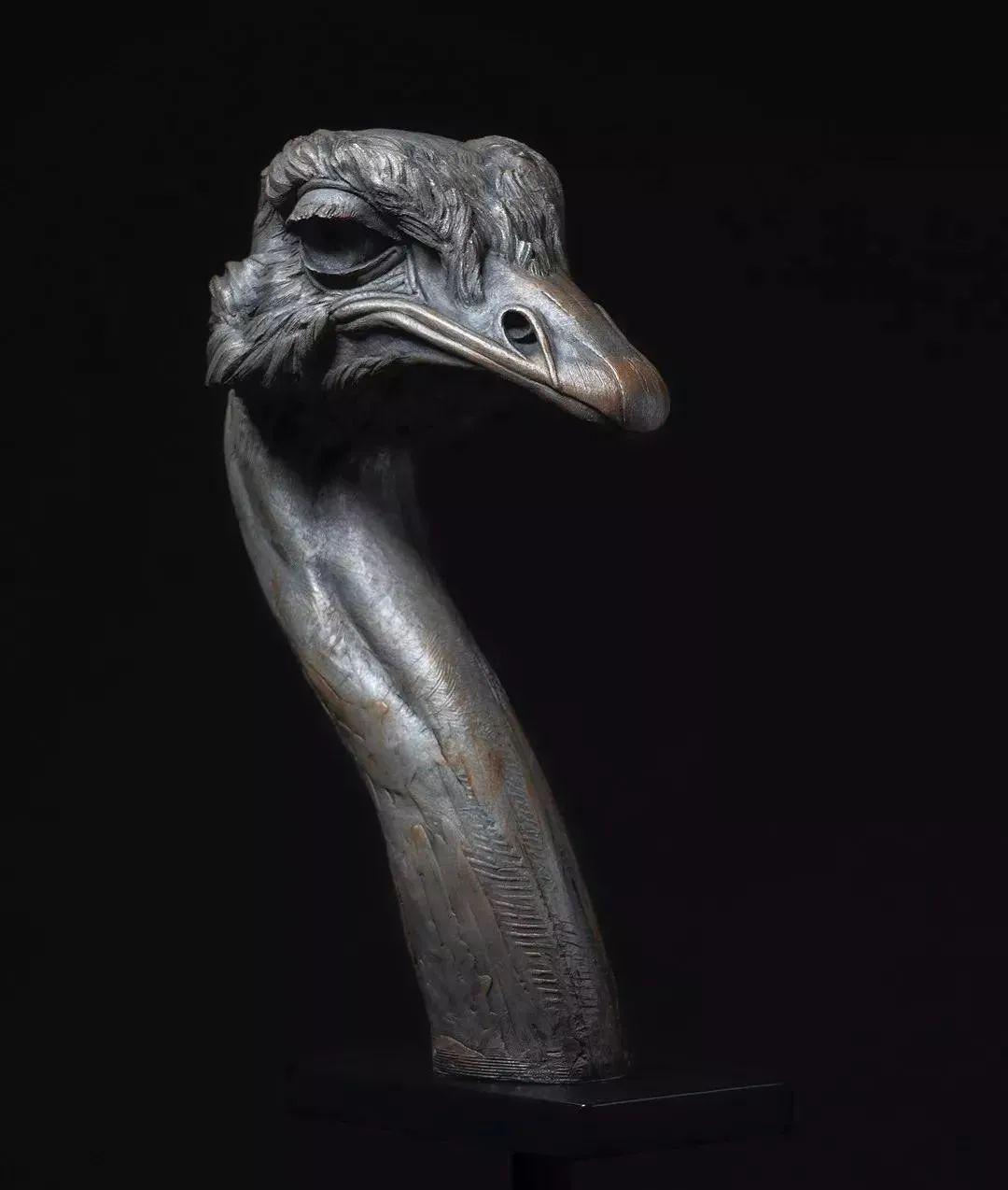 超震撼的动物雕塑 ,美国雕塑家adam matano