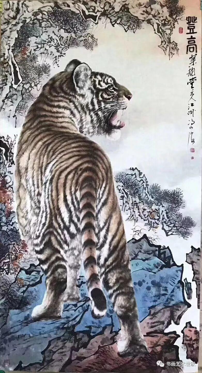 画家专栏│披襟千载大王风冯四海的虎画作品欣赏