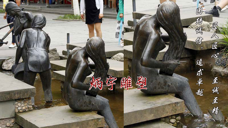 民俗文化雕塑与人民群众结合