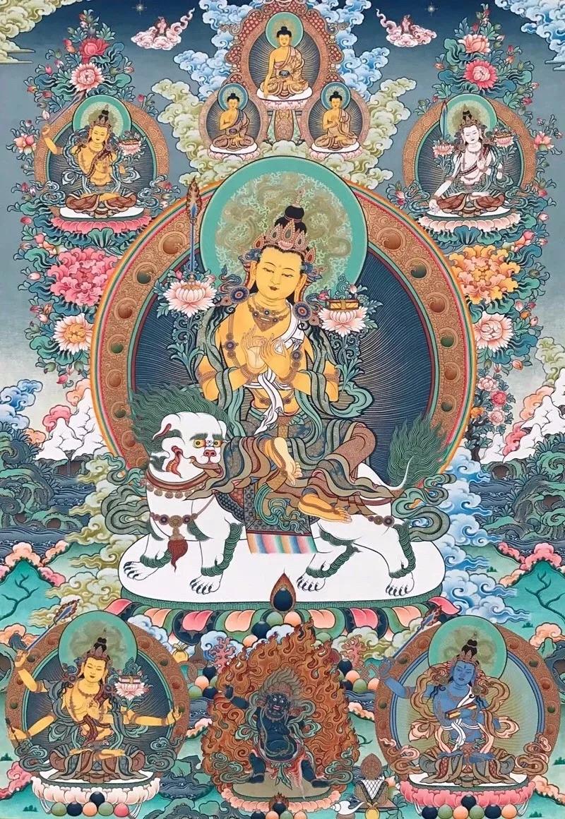 108张绝美文殊菩萨圣像,护佑您消灾免难,福慧双增!