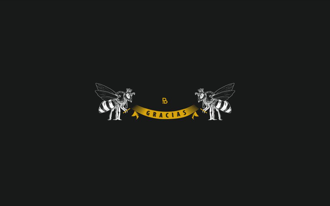 这个国外的蜂蜜品牌设计 用色和logo上都非常贴切主题  直接从蜜蜂的