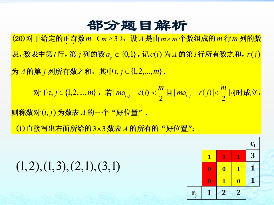 #祝福#最难的是第20题！2019届北京高考数学二模试题讲评