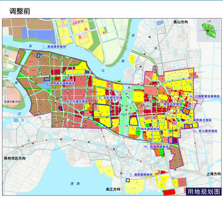 快讯苏州市甪直镇控制性详细规划公示共涉及甪直镇9大区域