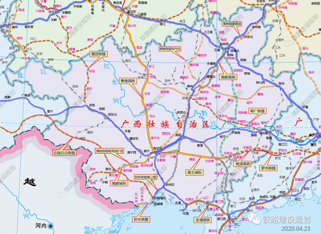 因为图片题是表现广西的铁路和规划,永州那块在最上面要移动