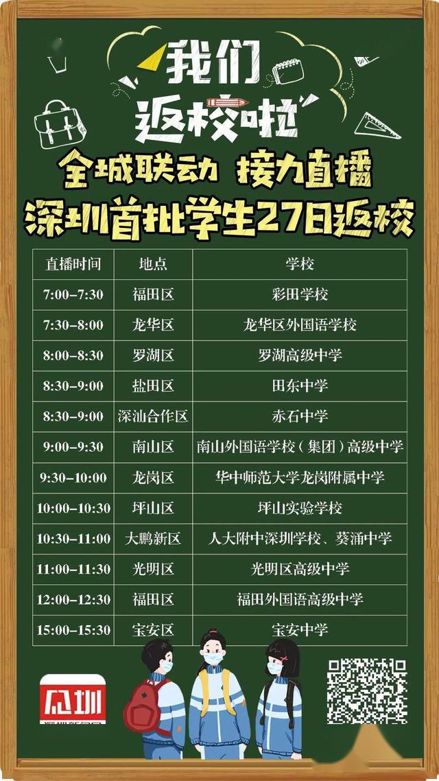 预告|全城联动!深网记者9小时接力直播深圳高三,初三学生返校第一天