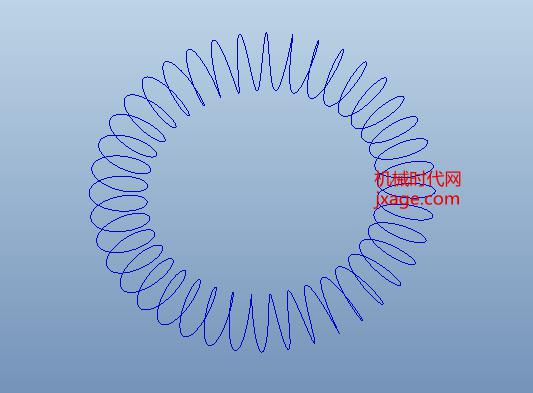 proe如何创建环形螺旋弹簧