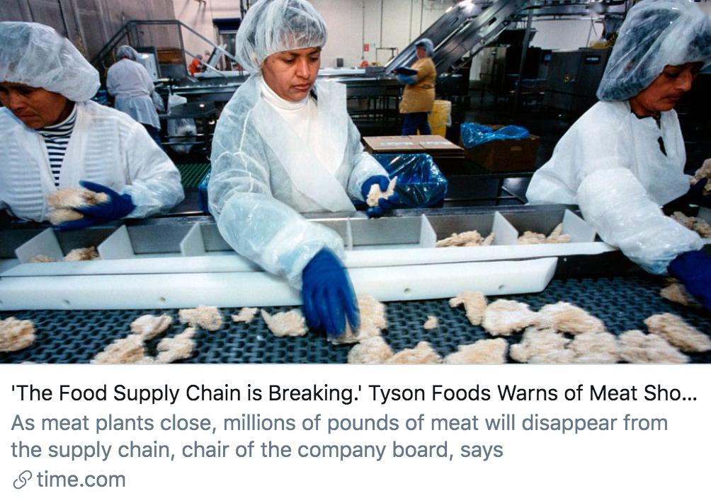 美國13家肉類加工廠因工人感染關閉，食品供應鏈面臨嚴格挑戰 國際 第3張