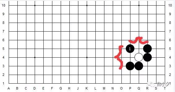 围棋入门知识吃子方法枷吃1