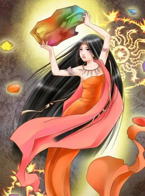 河北涿州鼓楼北墙上一副《女娲补天图》疑似