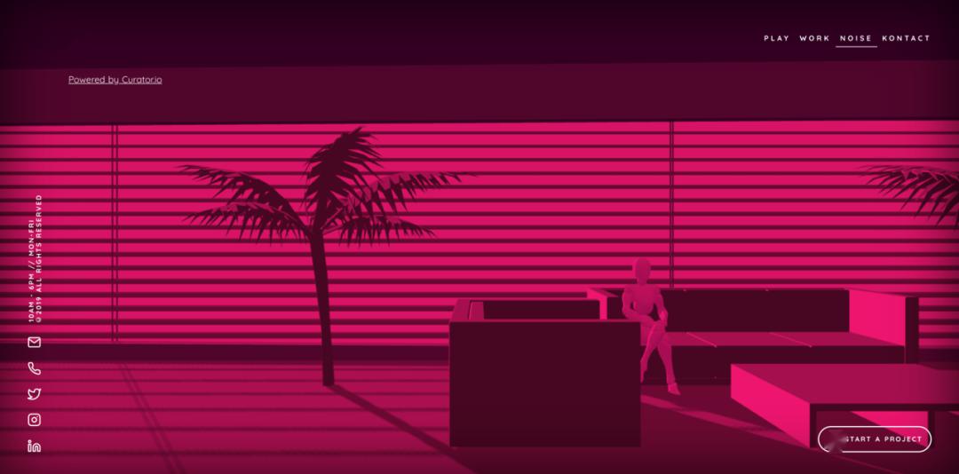 8个大胆的赛中变传奇世界网页游戏博朋克网页设计案例