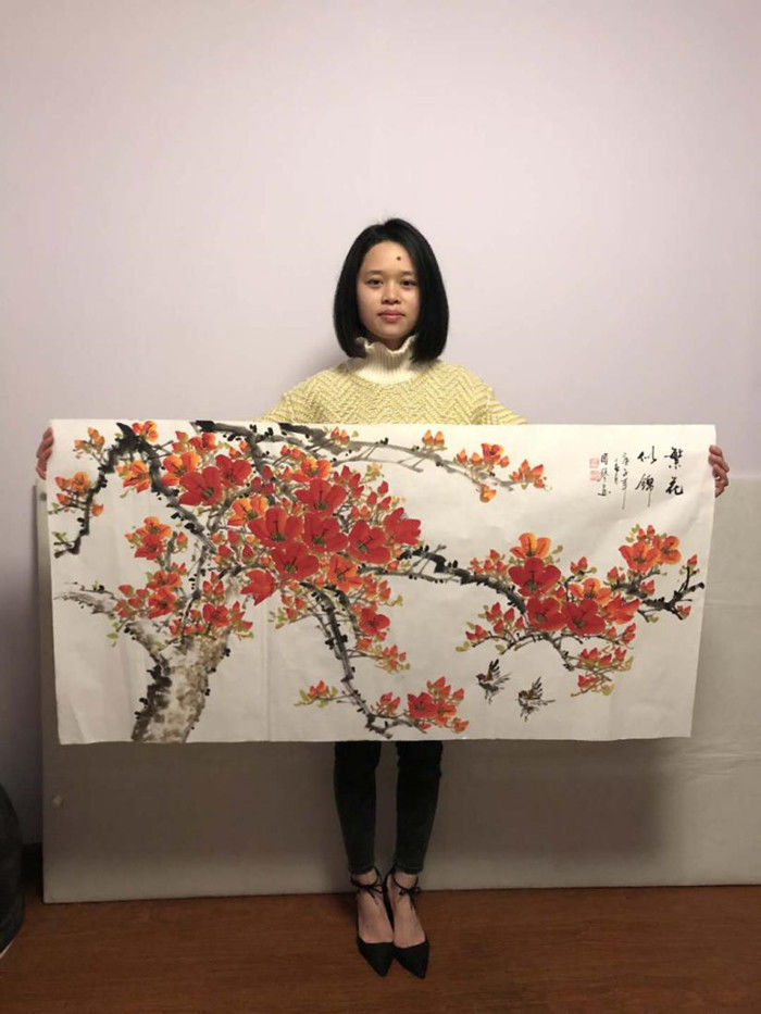 知名艺术派美女画家—周琴